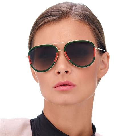 gucci glasses green and red|Gucci gg0062s 003.